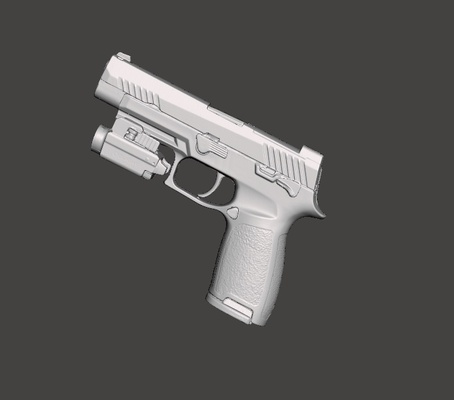 sigsauer p320 m17 olight baldr s m18 p226 kydex fondina fondine muffa baldrs 3d print model - Mito3D