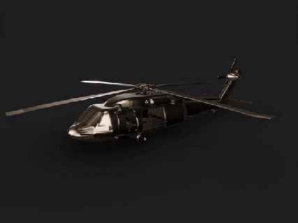 Sikorsky uh 60 negro halcón maíz aeronave aviación yak transatlántico avión línea boeing jet aire mig motor 3d print model - Mito3D