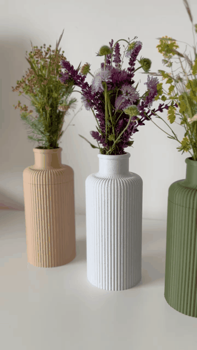 sikulka openable vase home modern minimalist planter flowers ikea retro non-leaking 3d print model - Mito3D