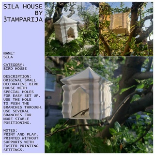 sila house garden bird house decoration fountain forest  3d print model - Mito3D