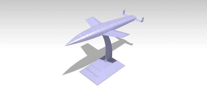 pájaro plata 1 144 platabogel aeronave bombardeo pasatiempo 1 144 3d print model - Mito3D