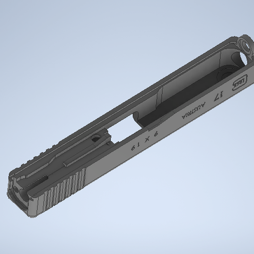 arenque glock 17 gen 4 9 19mm 3D print model - Mito3D