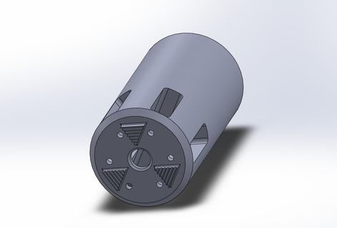 silenciador m6 airsoft plato portador juguete deporte 3d print model - Mito3D