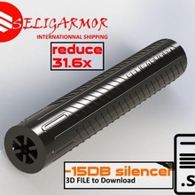 silencer noise fx airguns reductor suppressor designed gain 316x sound -15db game moderator reducter riffle airgun 3d print model - Mito3D
