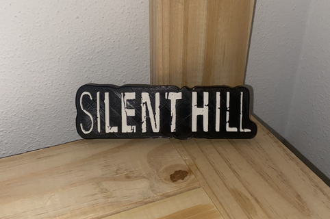silent hill logo Game playstation terror 3d print model - Mito3D