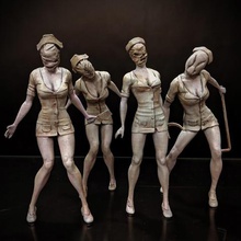 silent hill enfermera art diorama de halloween horror hospital película silenthill juego video la gente 3d print model - Mito3D