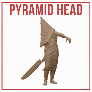 silencieux colline pyramide tête horreur Jeu monstre casque psychologique 2 symbolisme créatures jeu vidéo symboles terreur 3d print model - Mito3D