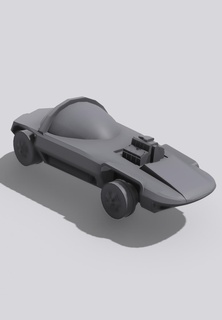 silhouette - hot wheels vehicle car toy 3d print model - Mito3D