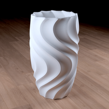 silk vase home Pflanzer Bleistift-Halter pot pflanze Muster textur parametric 3d print model - Mito3D
