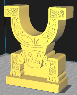 silla mante cultura Equateur manta art guayaquil quitter arte jouet escultura 3d print model - Mito3D