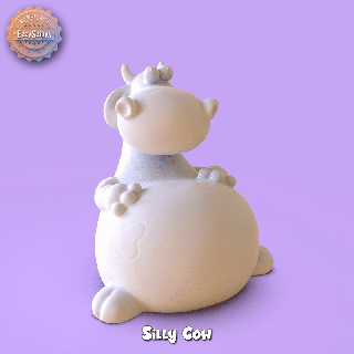 boba vaca casa Fazenda animal 3d modelo estatueta chaleira vela mofo 3d print model - Mito3D