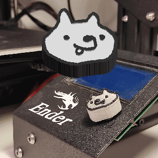 aptal köpek topuz 3d yazıcı araçlar Şirin dekorasyon şapka yeşil ender Ejderha 3 yaratıcılık parça elektronik arduino potansiyometre yavrusu güzel 3d print model - Mito3D