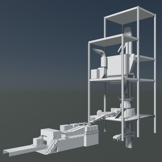 silo building 2 3d print model - Mito3D