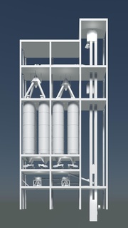 silo bâtiment 3d print model - Mito3D