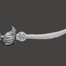 silver blade cutlass 3d model game sea thieves sword pirate 3d print model - Mito3D