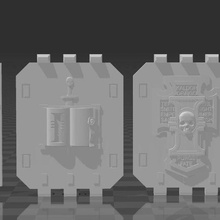gümüş paladin arazi akıncı kapılar rampa oyun 40k 40 000 Warhammer gri şövalyeler Landraider 3d print model - Mito3D