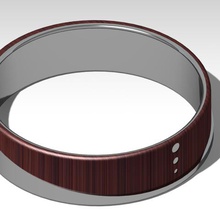 anillo de plata 1 joyería 3d print model - Mito3D