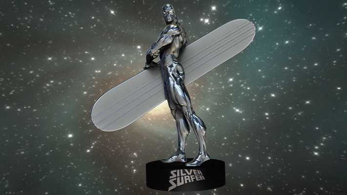 silber surfer spiel 4 fantastisch 3d print model - Mito3D