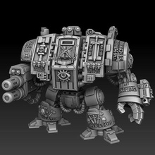 silver wardens box walking robot death supported game 40k games workshop grey knights warhammer dreadnought sci-fi inquisition 3d print model - Mito3D