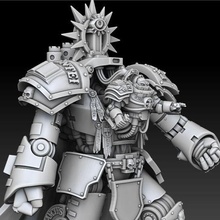 silver wardens demon slayer extra bits baby carrier style mod grey knights hammerwar sci-fi inquisition knight dread 3d print model - Mito3D