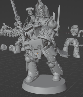 argento guardiani mescolare gioco guardiano grigio cavaliere marino jarhead spada cupo futuro 3d print model - Mito3D