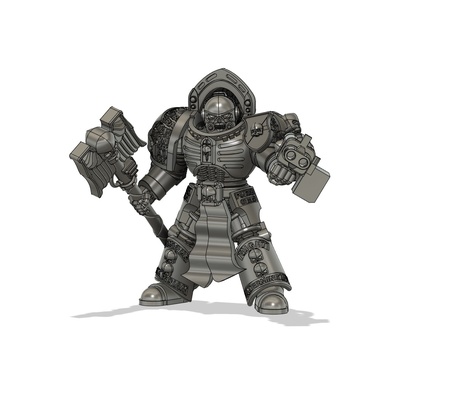 silber krieger gk gepanzert priester vorausgesetzt spiel kaplan grau ritter platz marinesoldaten wh k40 terminator begriff 3d print model - Mito3D