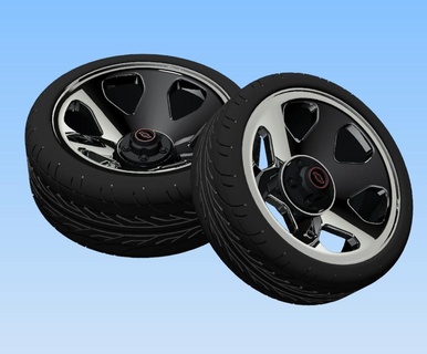 Silverado 454 ss restomod roda borda pneu personalizadas chevy gmc escala 1 25 24 18 12 10 3d print model - Mito3D