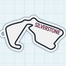 silverstone circuit key ring gadget rings keychain keychains f1 formula1 cars circuits 3d print model - Mito3D