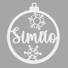 sim - bola natal nome ornamento decora christmas tree festa party gift 3d print model - Mito3D