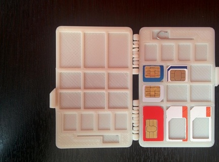 sim micro nano portafoglio Astuccio guaina cellula Telefono carta mobile smartphone tavoletta 3d print model - Mito3D