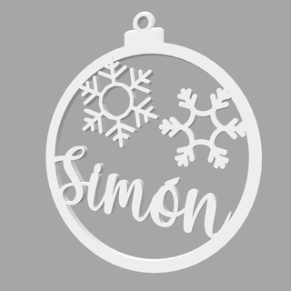 bola natal ornamento casa decoração Natal árvore festa presente simon simão Simão 3d print model - Mito3D