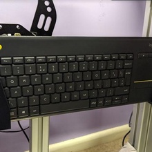 sim Rennen Tastatur montieren logitech k400+ Gadget k400 simracing Aluminium Profil 3d print model - Mito3D