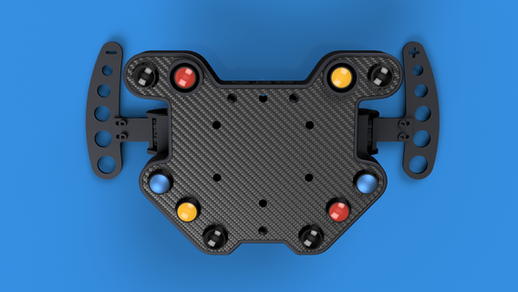 sim racing steering wheel button box plate gt2 model bshardware 3d printer simracing diy pedals 3d print model - Mito3D