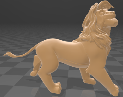 Simba Lion Roi Lion Roi Simba barre gouvernail pumba pumbaa disney 3d print model - Mito3D