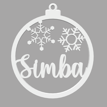 simba - bola natal nome ornamento decora christmas tree festa party gift 3d print model - Mito3D