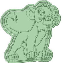 simba 2 king lion cookie cutter whole 3d print model - Mito3D