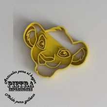 simba-Ausschnitt Form Kekse fondant el rey leon Ausschnitt home cookies Fräser lauwarm ist König lion mufasa lala helm pumba disney 3d print model - Mito3D
