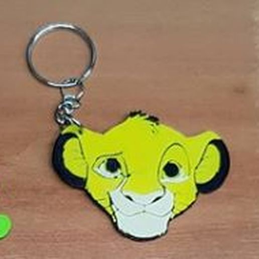 simba keyring key ring lion king 3D print model - Mito3D