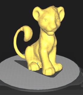 Simba Lion Roi 3d print model - Mito3D