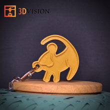 simba lion king keychain 3d print model - Mito3D