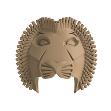 müzik simba aslan Kral maske sanat tiyatro deco mufasa yara izi hayvan cosplay readytoprint giyilebilir 3d print model - Mito3D