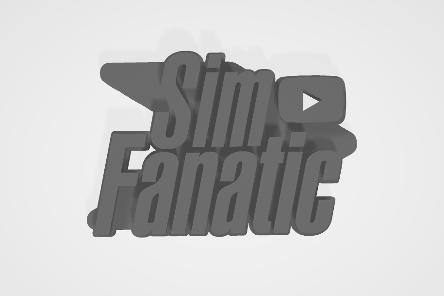 simfanatic small logo flight sim simfan 3d printing 3D print model - Mito3D