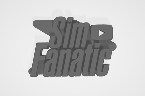 simfanatic small logo flight sim simfan 3d printing 3d print model - Mito3D