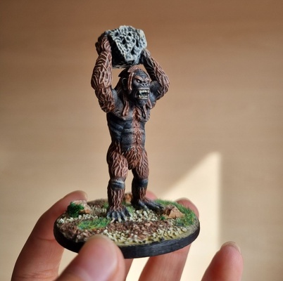 simiot bigfoot miniature dnd cthulhu minis tabletop miniatures call of monster rpg yeti fantasy old 3d printing beast sculpture toy 3d print model - Mito3D
