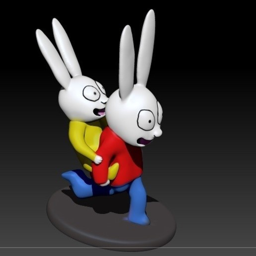 simon various rabbit 3D print model - Mito3D