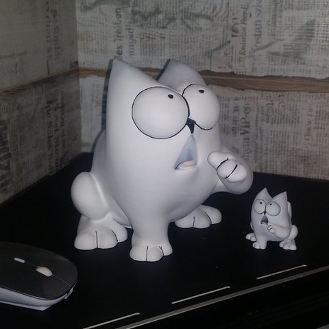 simons gato com fome mealheiro jogo brinquedo 3D print model - Mito3D