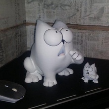simons gatto affamato di salvadanaio gioco giocattolo 3d print model - Mito3D