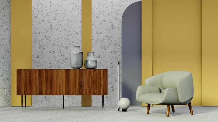 sencillo resumen interior escena mueble diseño habitación moderno 3d print model - Mito3D