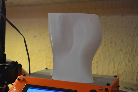 semplice astratto vaso pazzo fiore pentola matita titolare supporto modalità sculture 3d print model - Mito3D