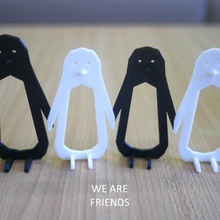 simples animal penguin arte 3d print model - Mito3D
